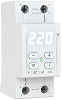Реле напряжения однофазное цифровое на DIN-рейку Rbuz D2-40 wite 40А 50-400В картинка